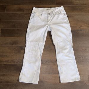 Levi's 529 Curvy Bootcut Cream Flare Jeans 10M
